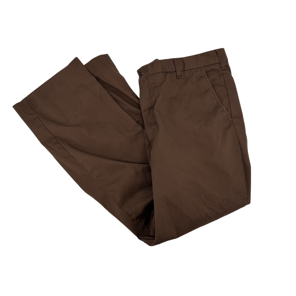 UPS Workwear Men Brown Twill Cargo Pants‎ Size 40x32 Polyester Cotton
